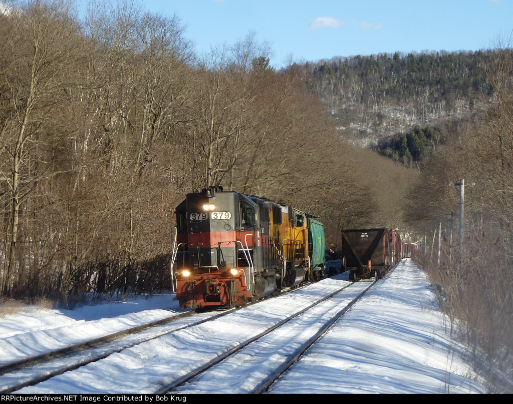 Passing trains at Hoosac Tunnel Station